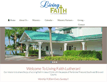 Tablet Screenshot of livingfaithlutheran.org