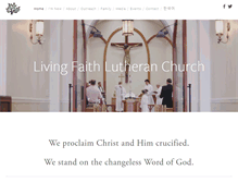 Tablet Screenshot of livingfaithlutheran.com